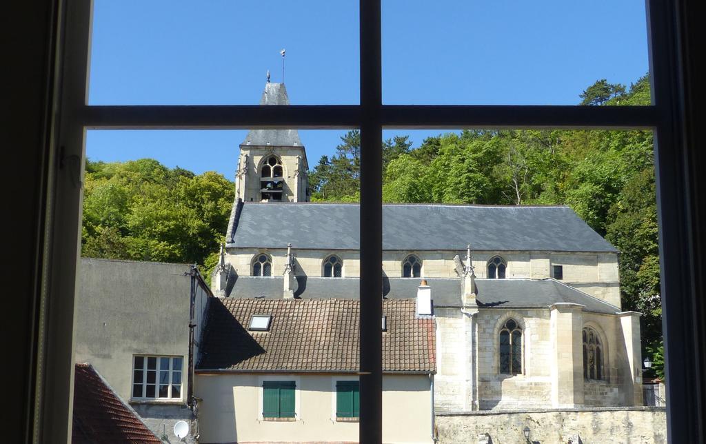 Ferienwohnung La Cachette de la Roche-Guyon Exterior foto